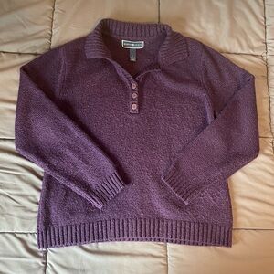 Karen Scott Quarter Button Sweater